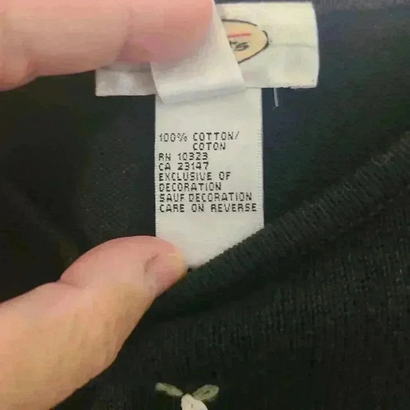 Talbots Black Holly Beaded Sweater embroidered Size M - Picture 3 of 7